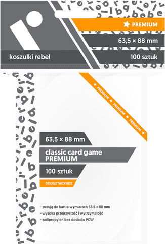 Koszulki na karty Rebel - CCG Premium (63,5x88 mm) - 100 szt.
