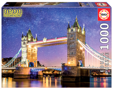 Puzzle 1000 el. Tower Bridge / Londyn / Anglia (fluorescencyjne)