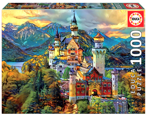 Puzzle 1000 el. Zamek Neuschwanstein / Niemcy