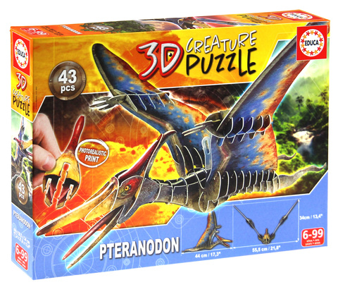 Puzzle 3D Dinozaury - Pteranodon 43 el.