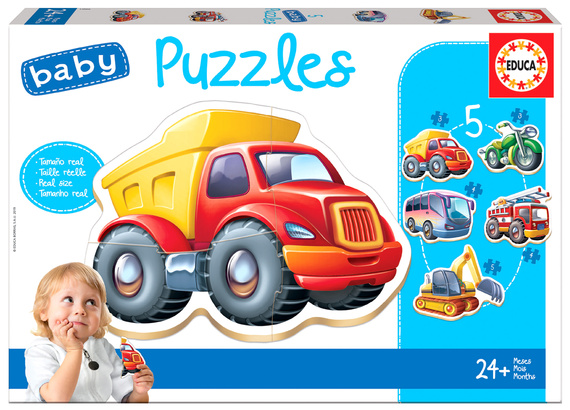 Puzzle 3-5 el. Pojazdy