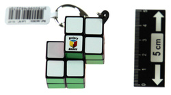Brelok do kluczy z podwójną kolorową kostką 2x2x2 (standard)