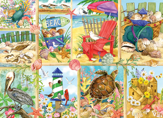 Puzzle 500 el. Dzień na plaży