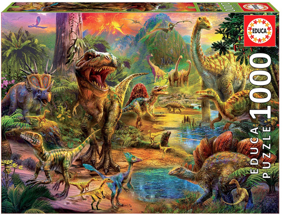 Puzzle 1000 el. Kraina dinozaurów