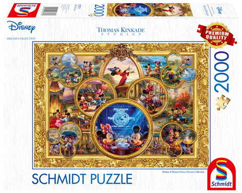 PQ Puzzle 2000 el. THOMAS KINKADE Myszka Miki & Minnie (Disney) OUTLET