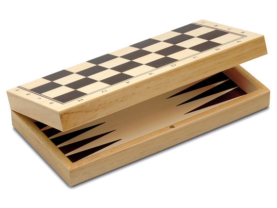Szachy / Warcaby / Backgammon (drewniane) (648)