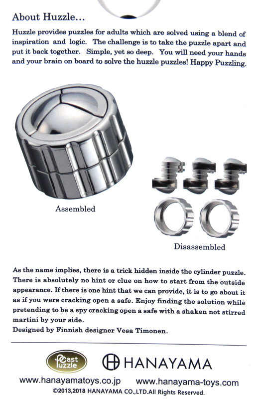 Łamigłówka Huzzle Cast Cylinder - poziom 4/6