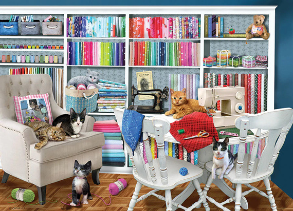 Puzzle 1000 el. Miejsce do szycia