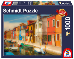 PQ Puzzle 1000 el. Kolorowe domy na wyspie Burano / Włochy