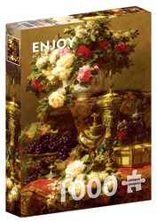Puzzle 1000 el. Kwiaty i owoce, Jean-Baptiste Robie