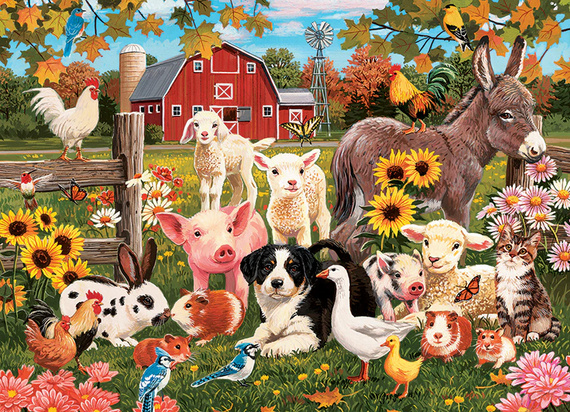 Puzzle 350 el. Zwierzęta z farmy