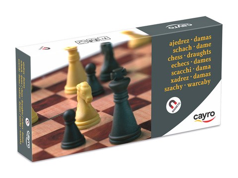 Szachy / Warcaby 16 cm (wersja magnetyczna) (450)