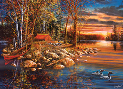 Puzzle 1000 el. Kto rano wstaje...