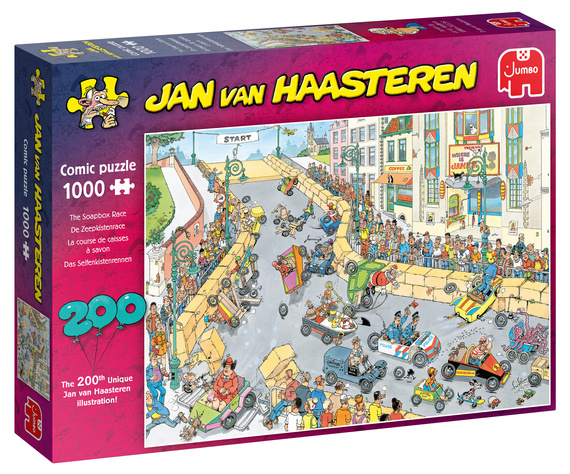 Puzzle 1000 el. JAN VAN HAASTEREN Wyścig na byle czym OUTLET