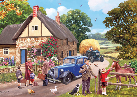 Puzzle 4 x 500 el. Ewakuacja i szczęśliwy powrót