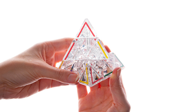 Pyraminx Crystal (edycja limitowana) - łamigłówka Recent Toys - poziom 3/5