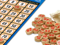 Bingo (Loteria Lotto) w drewnianym pudełku (749)
