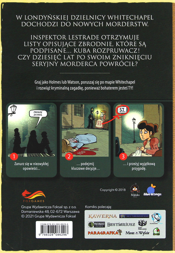 Komiks paragrafowy - Sherlock Holmes. Cień Kuby Rozpruwacza.