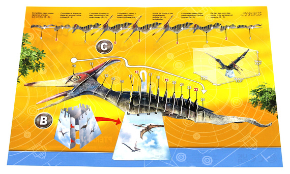 Puzzle 3D Dinozaury - Pteranodon 43 el.