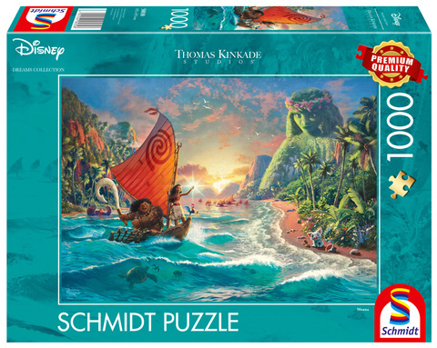 PQ Puzzle 1000 el. THOMAS KINKADE Vaiana: Skarb oceanu (Disney) OUTLET