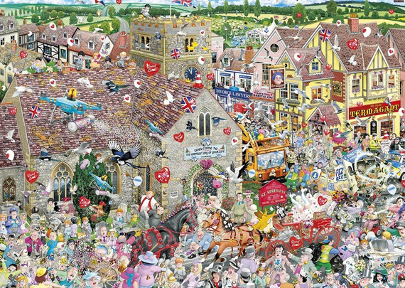 Puzzle 1000 el. Kocham śluby i wesela