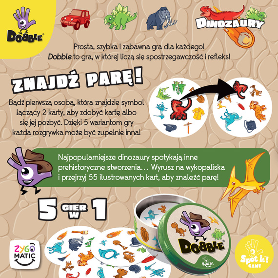 Dobble: Dinozaury (Eco)