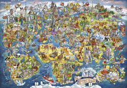 Puzzle 2000 el. Cudowny świat