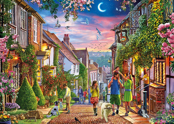 Puzzle 500 el. XL Mermaid Street / Rye / Anglia