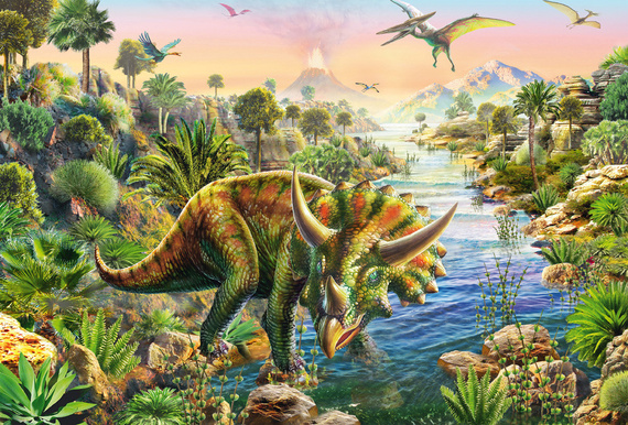 Puzzle 3 x 48 el. Dinozaury