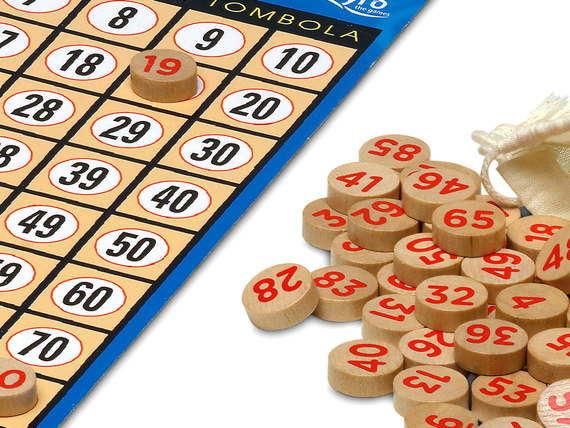 Bingo (Loteria Lotto) w drewnianym pudełku (749)