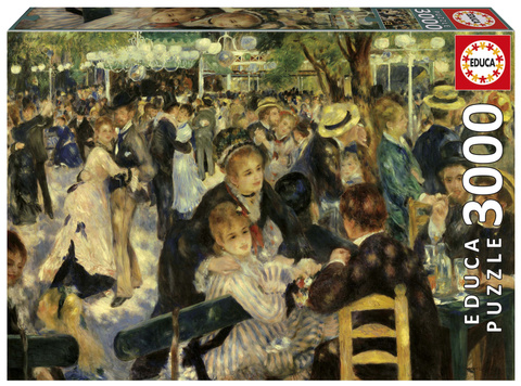 Puzzle 3000 el. Bal w Moulin de la Galette, Auguste Renoir