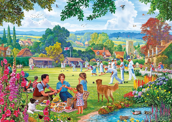 Puzzle 100 el. XXL Kręgle nad potokiem