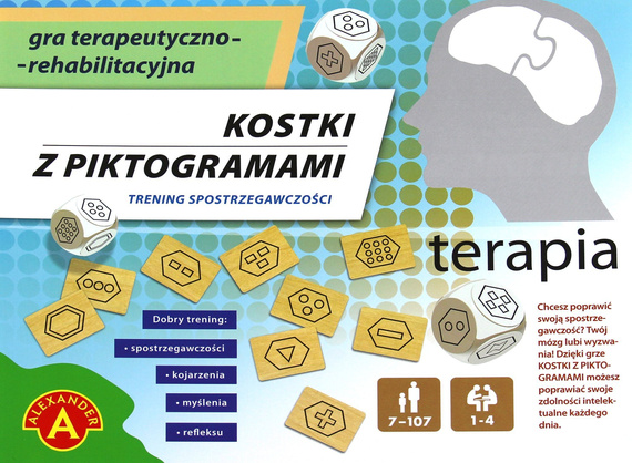 Terapia - Kostki z piktogramami