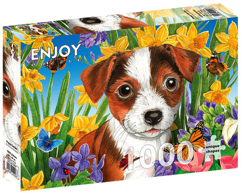 Puzzle 1000 el. Mały piesek