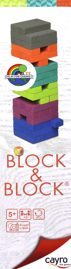 Drewniana wieża (kolorowe drewno) (3619)