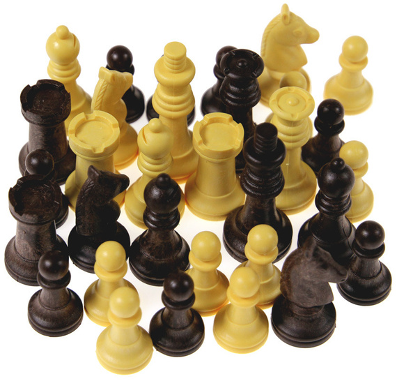 Szachy (akcesoria) - komplet figur szachowych (090)