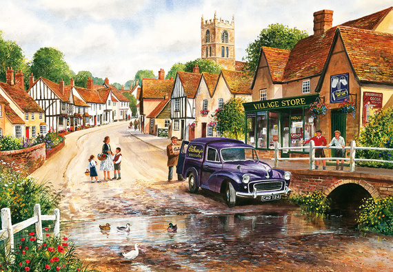 Puzzle 4 x 500 el. Spokojna woda