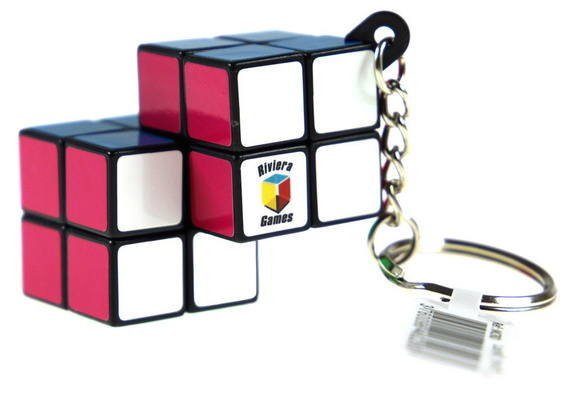 Brelok do kluczy z podwójną kolorową kostką 2x2x2 (standard)