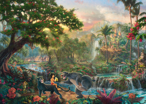 PQ Puzzle 1000 el. THOMAS KINKADE Księga dżungli (Disney) OUTLET