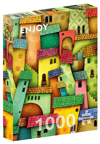 Puzzle 1000 el. Radosne domy