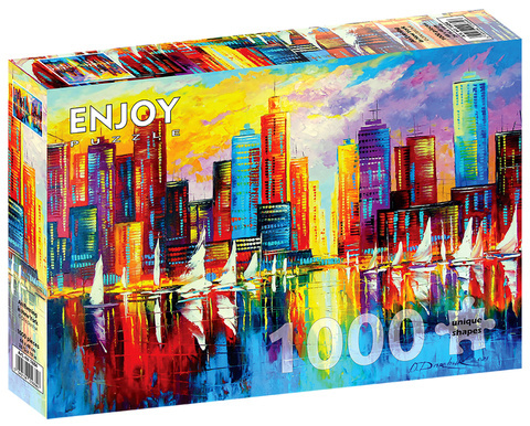 Puzzle 1000 el. Wieczór w Nowym Jorku / USA