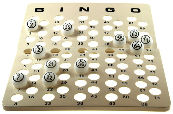 Bingo XL - zestaw do gry (75 piłeczek) (HG)