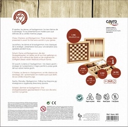 Szachy / Warcaby / Backgammon (drewniane) (603)