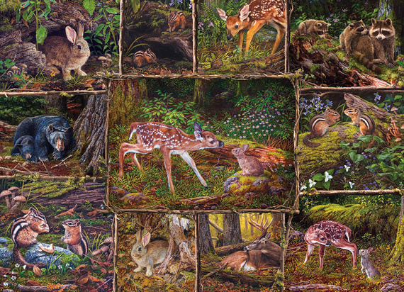 Puzzle 350 el. Drzwi do lasu