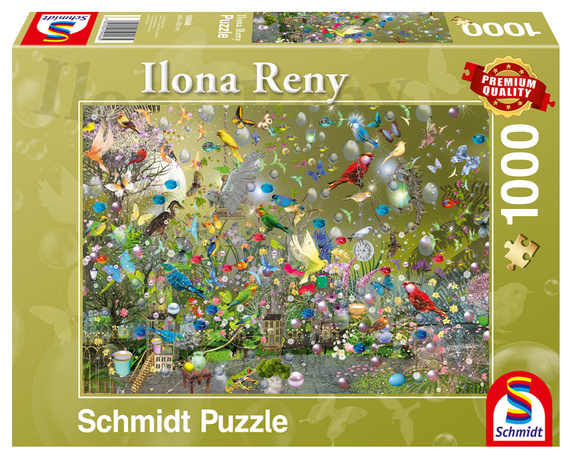 PQ Puzzle 1000 el. ILONA RENY Papugi w dżungli