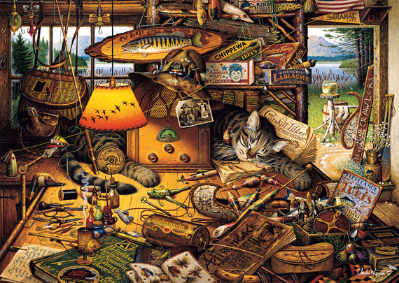 PQ Puzzle 1000 el. CHARLES WYSOCKI Max - Wędkarz