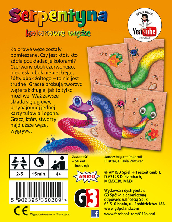 Serpentyna. Kolorowe węże.