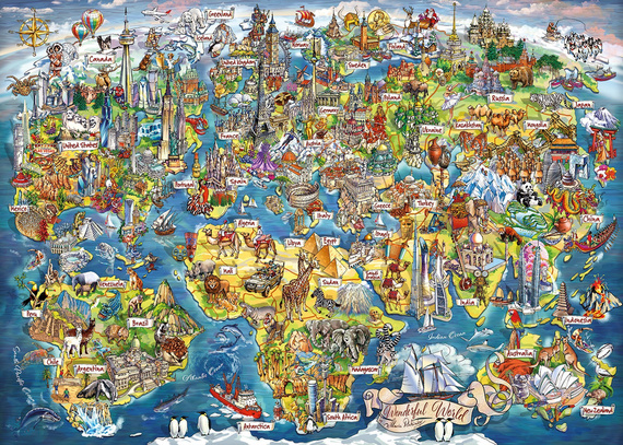 Puzzle 1000 el. Cudowny świat