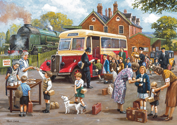 Puzzle 4 x 500 el. Ewakuacja i szczęśliwy powrót