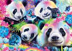 PQ Puzzle 1000 el. SHEENA PIKE Pandy i kwiaty